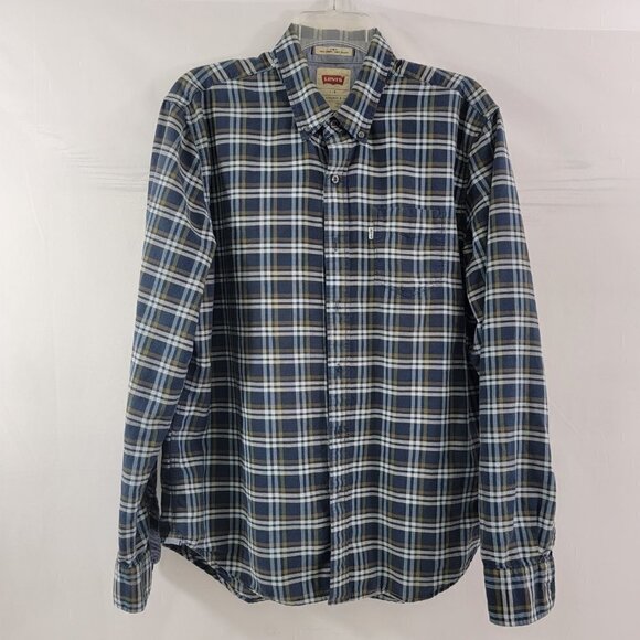 Levi’s Signature Slim Fit Men’s Outdoor Button Down Long Sleeve Shirt - Large - Picture 4 of 14